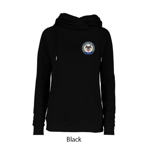 Ladies Cowl Neck Hoodie - Image 2