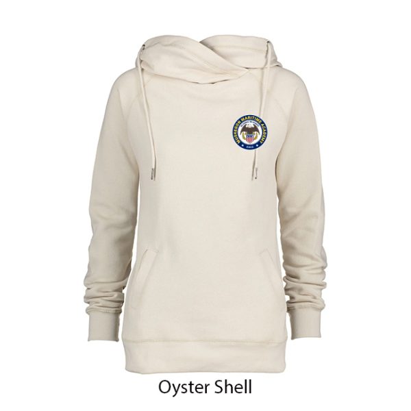 Ladies Cowl Neck Hoodie - Image 3