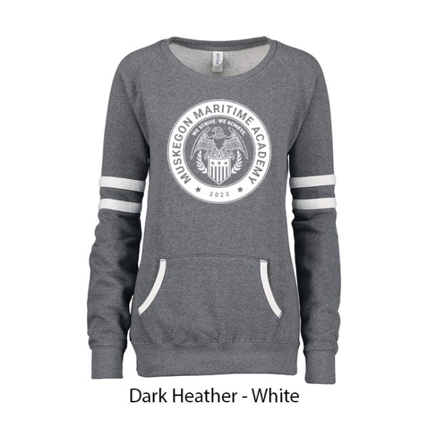 Ladies Varsity Crewneck - Image 4