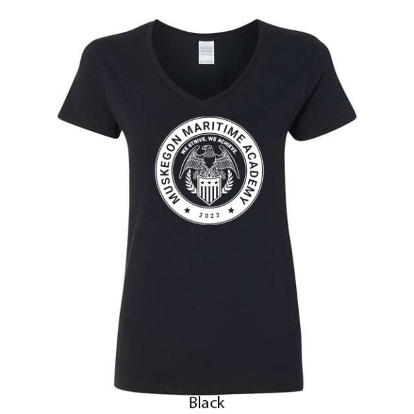 Ladies V-Neck T-Shirt - Image 6