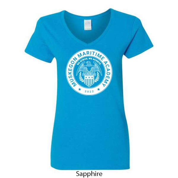 Ladies V-Neck T-Shirt - Image 4