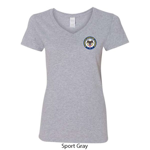 Ladies V-Neck T-Shirt - Image 3