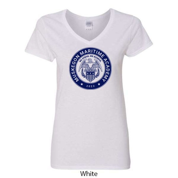 Ladies V-Neck T-Shirt - Image 2